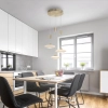 Lampa wisząca LED do salonu, ściemnianie światła, ciepła barwa 3000K