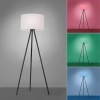 Nowoczesna, zewnętrzna, akumulatorowa lampa stojąca, zmienne kolory RGB