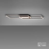 Czarna, geometryczna lampa sufitowa LED do sypialni 17,9x100cm 3000K