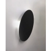 Nowoczesny minimalistyczny czarny płaski kinkiet dekoracyjny okrągły