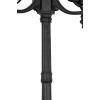 Latarnia ogrodowa, wysoka lampa w czarnym kolorze, na żarówkę E27