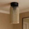 Lampa sufitowa z ozdobnym kloszem w kształcie tuby CAPRI