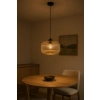 Lampa wisząca z ryflowanym kloszem nad wyspę kuchenną CLARK