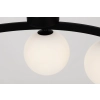 Elegancka lampa wisząca z kloszami na obręczy, 6 x G9 SATURNO