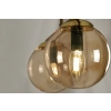 Lampa sufitowa do eleganckiej sypialni, dwa klosze na pręcie