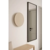 Minimalistyczny kinkiet ścienny w kolorze beżowym w kształcie talerza 30 cm TALAR