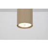 Lampa sufitowa w kształcie listwy z reflektorami i kloszami