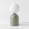 Modernistyczna lampka nocna w kolorze szałwiowym, 1 x G9