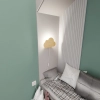 Nowoczesna, drewniana lampa ścienna do pokoju dziecięcego - chmurka