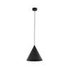 Minimalistyczna, geometryczna, czarna lampa wisząca stożek ⌀25cm