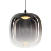 Lampa wisząca LED w kolorze czarnym z gradientowym kloszem