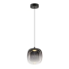 Lampa wisząca LED w kolorze czarnym z gradientowym kloszem