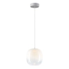 Lampa wisząca LED o regulowanej wysokości, szklany klosz
