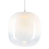 Lampa wisząca LED o regulowanej wysokości, szklany klosz