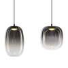 Lampa wisząca LED w stylu loftowym, cztery zwisy na listwie