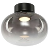 Lampa sufitowa LED z kloszem w kolorze czarnym, gradient, loft