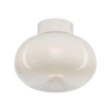 Lampa sufitowa LED w kolorze białym do sypialni w stylu skandynawskim