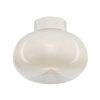 Lampa sufitowa LED w kolorze białym do sypialni w stylu skandynawskim