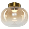 Lampa sufitowa LED w stylu glamour na złotej podsufitce do sypialni