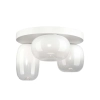 Elegancka lampa sufitowa LED do skandynawskiego salonu, biała