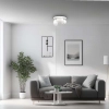 Elegancka lampa sufitowa LED do skandynawskiego salonu, biała