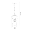 Lampa wisząca LED w stylu art deco do przytulnej sypialni