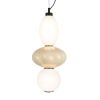 Lampa wisząca LED ze szklanymi kloszami do sypialni