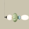 Wielokolorowa lampa wisząca LED do pomieszczeń w stylu retro