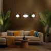 Wielokolorowa lampa wisząca LED do pomieszczeń w stylu retro
