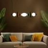 Wielokolorowa lampa wisząca LED do pomieszczeń w stylu retro