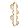 Elegancka lampa wisząca LED w stylu glamour, szklana