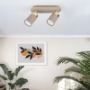 Lampa sufitowa z dwoma ruchomymi reflektorami na żarówki GU10