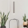 Lampa wisząca, pojedynczy zwis w kształcie tuby na żarówkę GU10