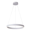 Biała, minimalistyczna lampa wisząca w formie okręgu ⌀80cm, zmienna barwa