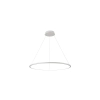 Geometryczna, minimalistyczna lampa wisząca LED do salonu ⌀40cm