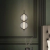 Lampa wisząca LED w kolorze czarnym, dwie druciane kule