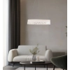 Lampa wisząca LED w kolorze białym, okrąg z imitacją kryształu