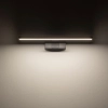 Czarna, ledowa lampa ścienna nad lustro łazienkowe 40cm 3000K