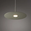 Nietuzinkowa, minimalistyczna lampa wisząca z okrągłą tarczą