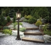 Niezwykła, retro lampa ogrodowa stojąca, stylowe oświetlenie ogrodu
