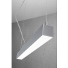 Nowoczesna lampa wisząca, listwa LED na zwisie z regulowaną wysokością