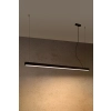 Nowoczesna, minimalistyczna czarna lampa ledowa wisząca 145cm 3000K