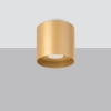 Złoty spot natynkowy w kształcie tuby, nieruchomy downlight GU10