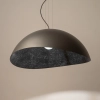 Modernistyczna lampa wisząca z kloszem, idealna do salonu ⌀48cm