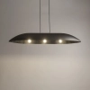 Szeroka, barowa lampa wisząca z dużą kopułą - 114cm