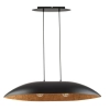 Szeroka lampa wisząca w stylu industrialnym, kopuła - 84cm