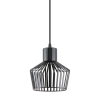 Nowoczesna lampa wisząca z ozdobnym kloszem z drutu, lampa do kuchni