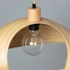 Lampa wisząca z designerskim, nieregularnym abażurem w stylu eco