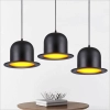 Lampa wisząca w formie czarnego cylindra do kuchni RETRO