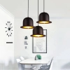 Lampa wisząca w formie czarnego cylindra do kuchni RETRO